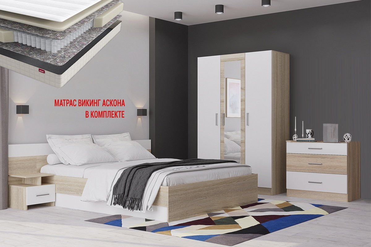 Гарнитур IMPERIAL Алена, 00048253, сп. место 160х200 см купить,NaN