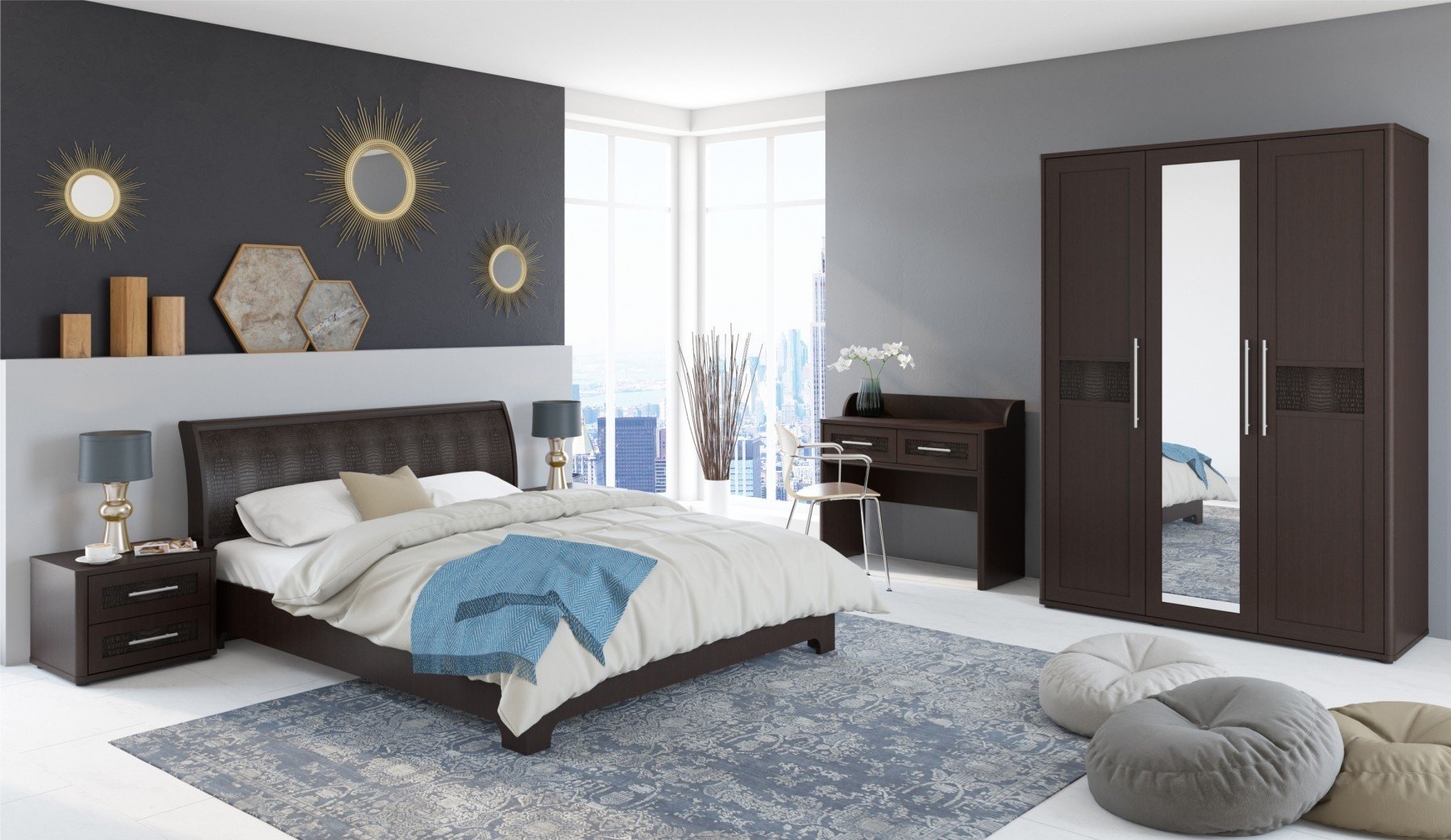 Гарнитур DOMA Токио doma 2949, сп. место 160х200 см купить,NaN
