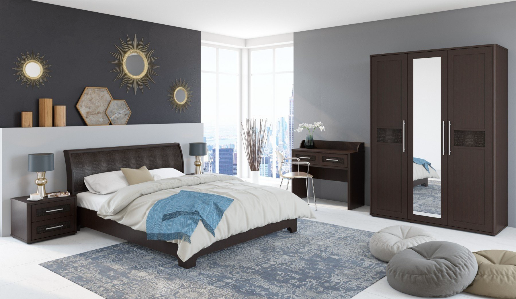 Гарнитур DOMA Токио doma 2949, сп. место 160х200 см купить,NaN