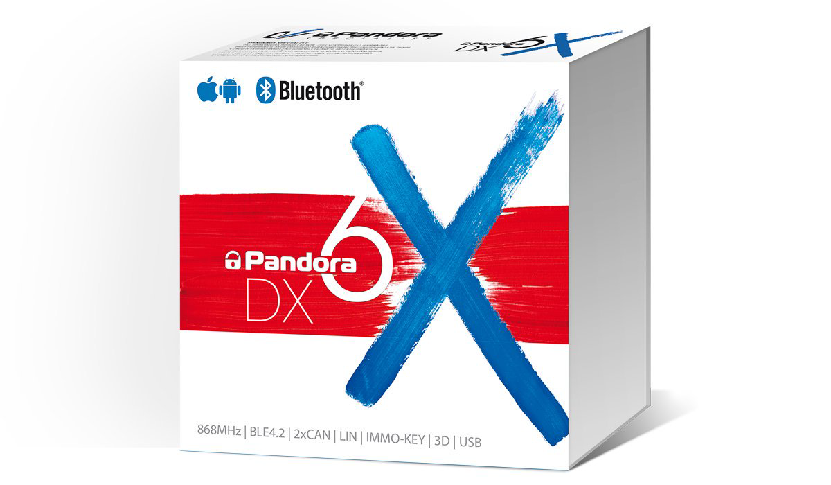 Автосигнализация Pandora DX 6X черная купить,NaN