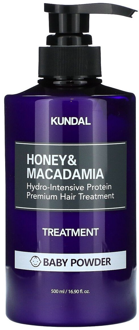 Kundal кондиционер Honey Macadamia Protein Premium Treatment Baby Powder 500 мл купить,NaN