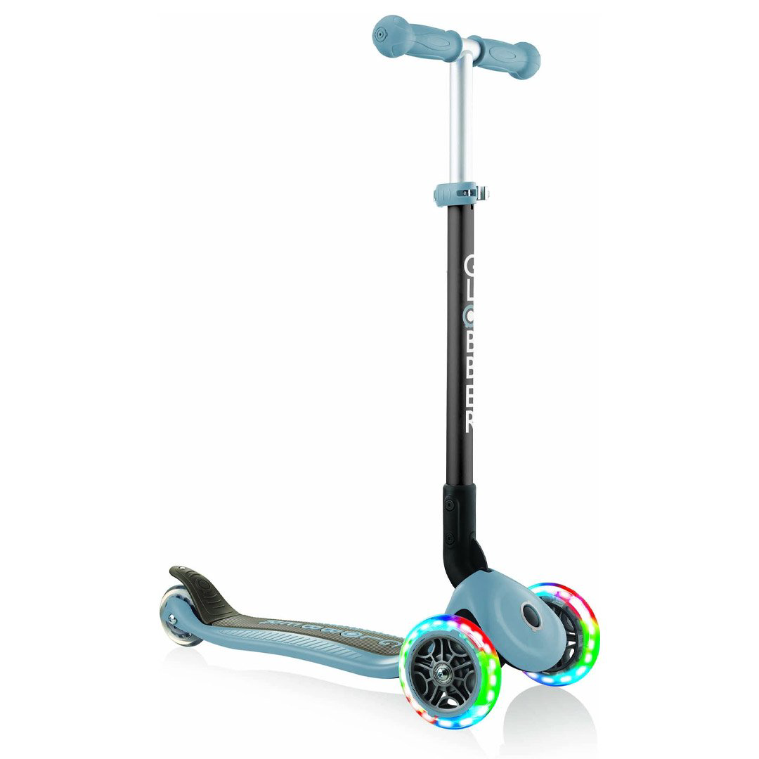 Самокат Globber Primo Foldable Lights blue купить,NaN