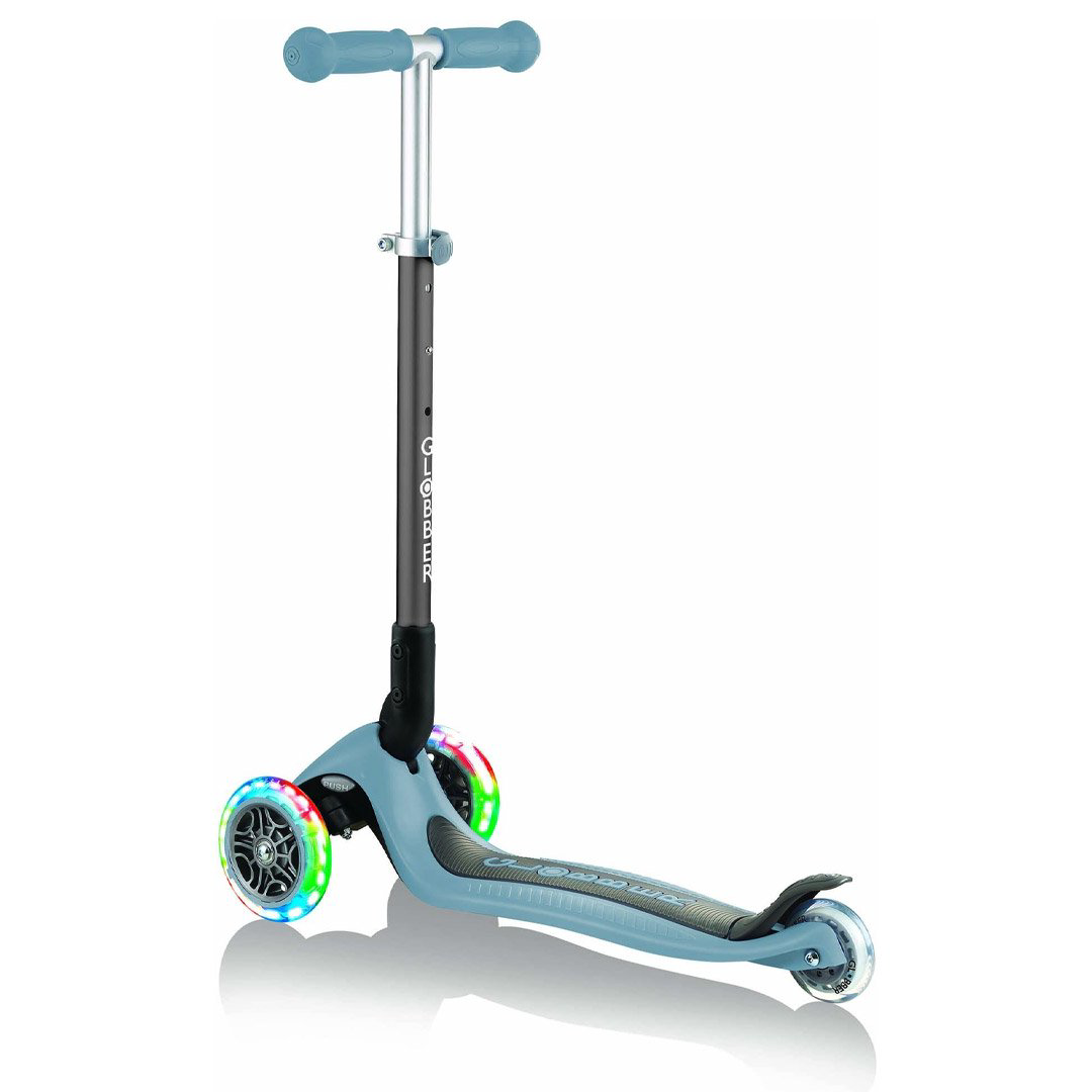 Самокат Globber Primo Foldable Lights blue купить,NaN