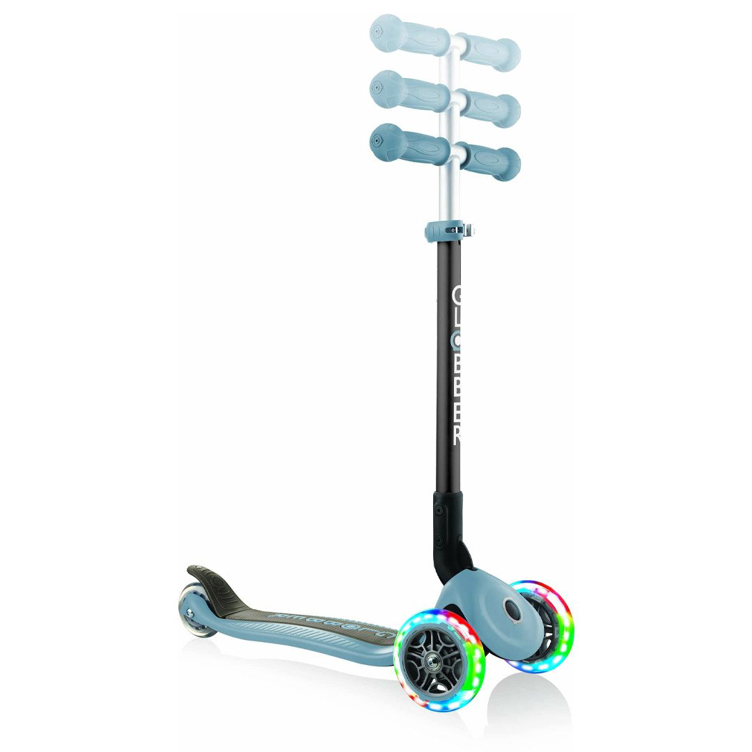 Самокат Globber Primo Foldable Lights blue купить,NaN