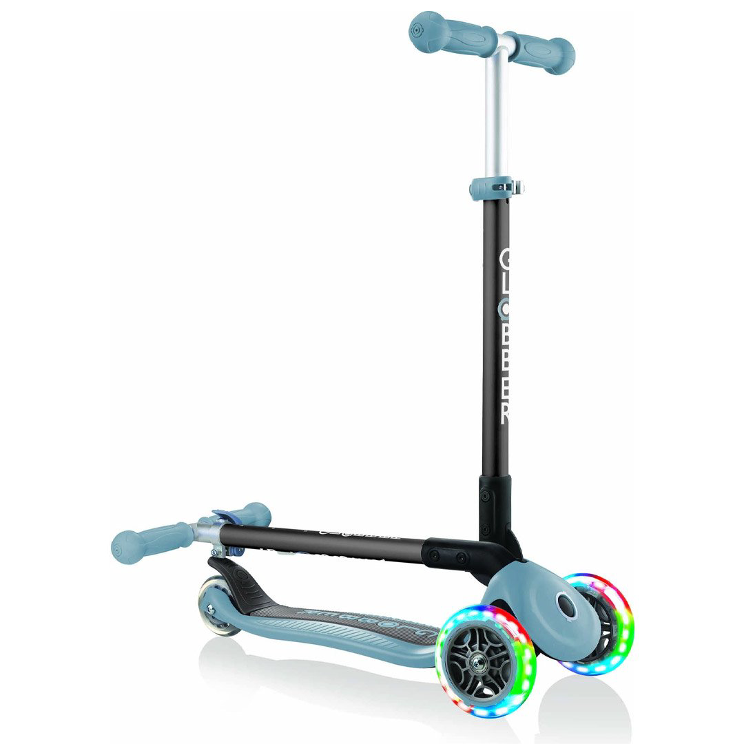 Самокат Globber Primo Foldable Lights blue купить,NaN