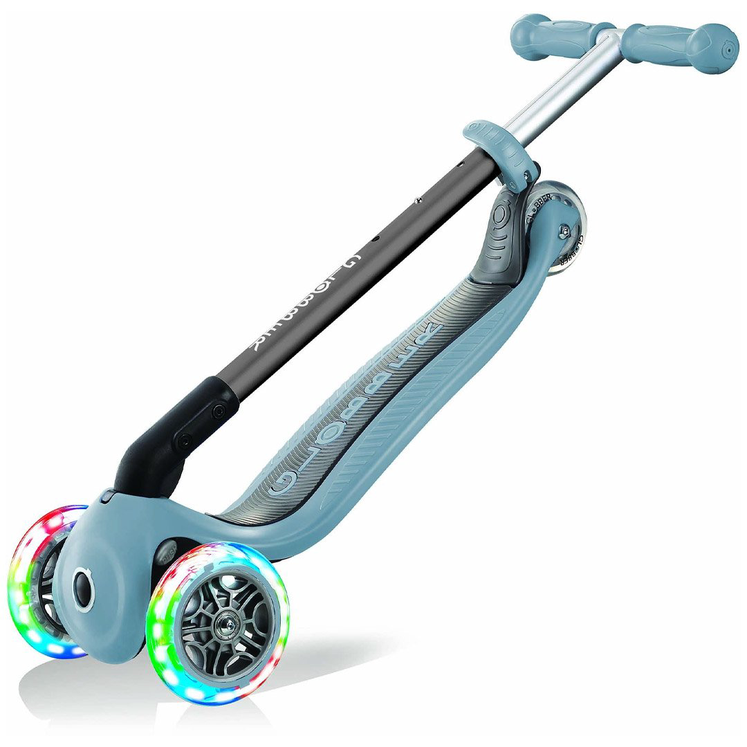 Самокат Globber Primo Foldable Lights blue купить,NaN