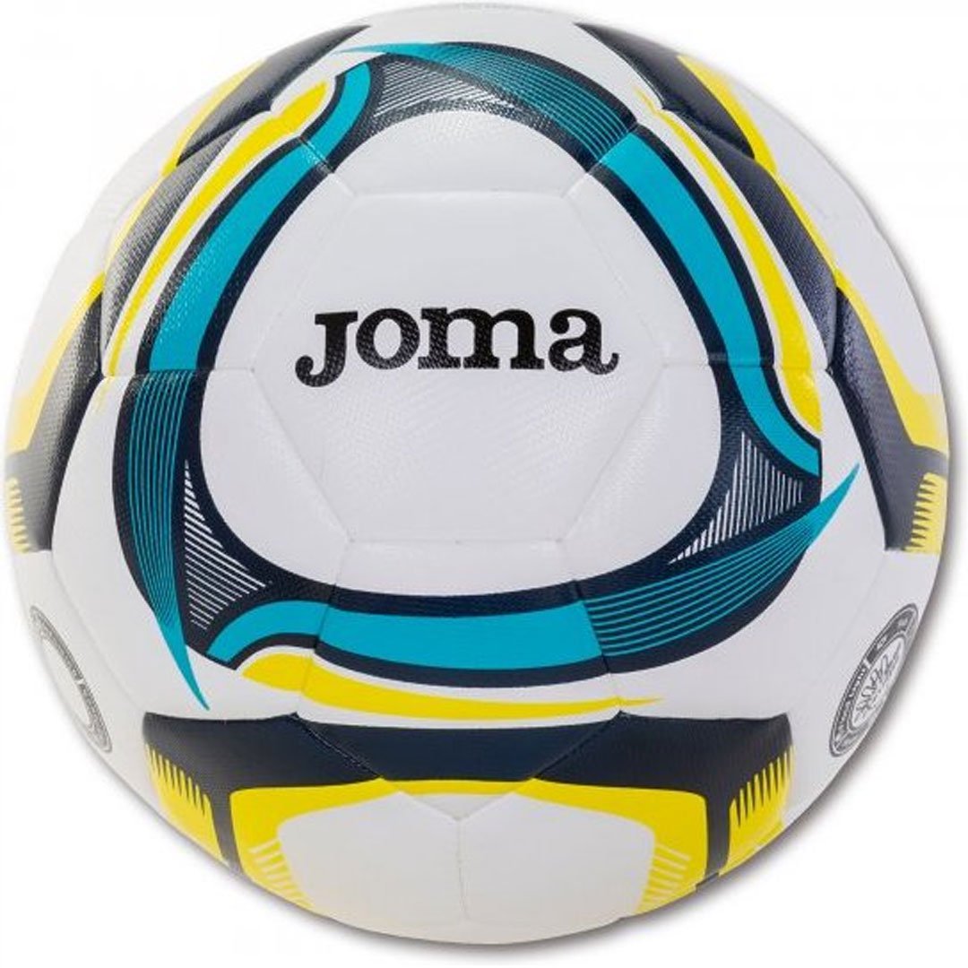 Мяч футбольный Joma Balon Hybrid Light T/5 blanco-azul белый купить,NaN