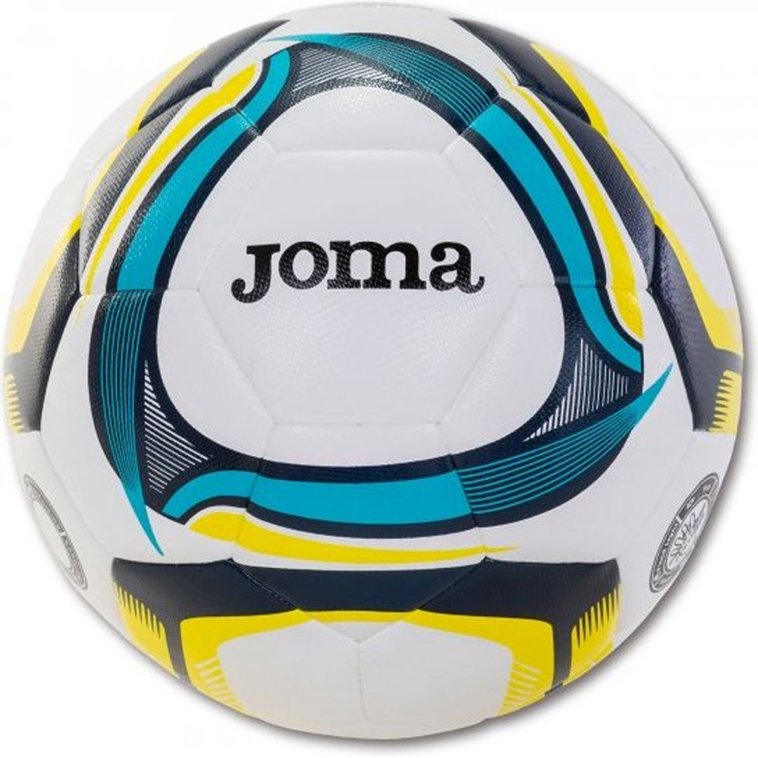 Мяч футбольный Joma Balon Hybrid Light T/5 blanco-azul белый купить,NaN