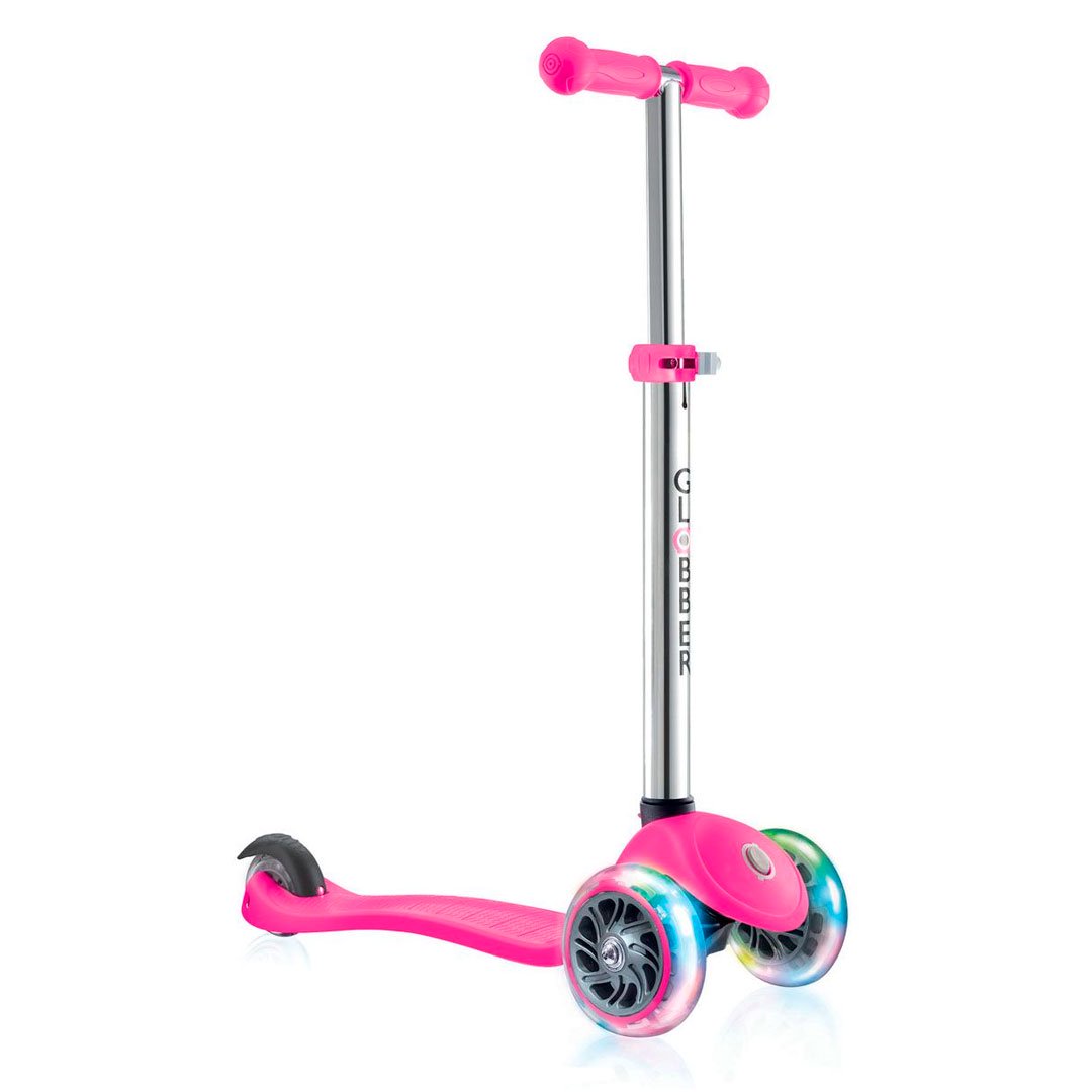 Самокат детский Globber Primo Lights V2 neon pink