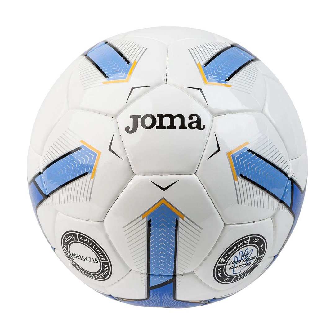 Мяч футбольный Joma Balon Fifa Iceberg II T/5 blanco бело-голубой купить,NaN