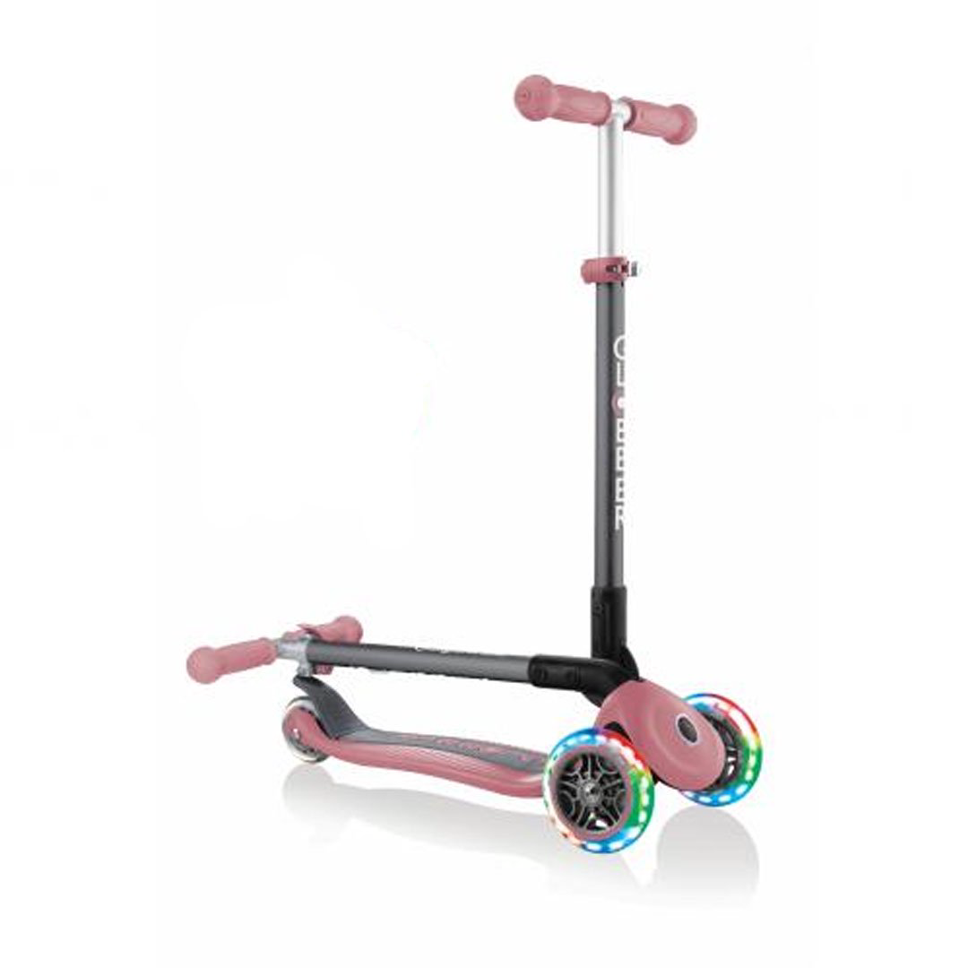 Самокат Globber Primo Foldable Lights deep pink купить,NaN