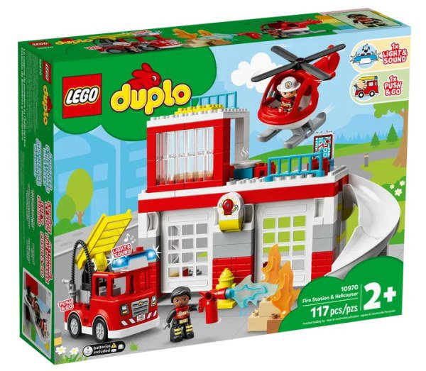 Конструктор Lego Duplo Пожарная частьи вертолёт   10970