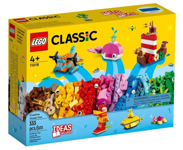 Конструктор Lego Classic Творческое веселье в океане 11018 333 детали купить,0