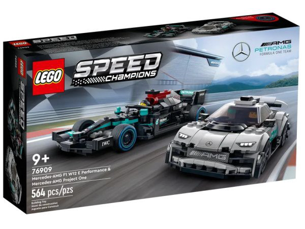 Конструктор Lego Speed Champions Mercedes-AMG F1 W12 E Performance и Mercedes-AMG Project One 76909 564 предмета 