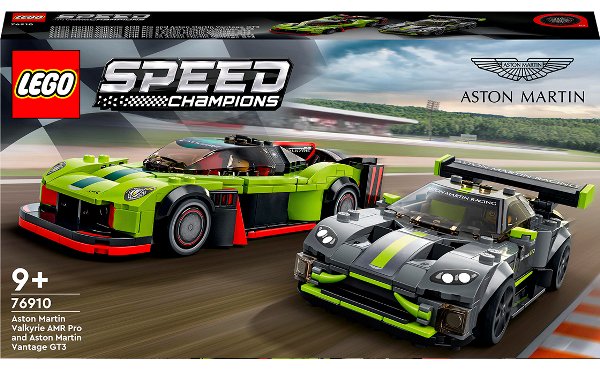 Конструктор Lego Speed Champions Aston Martin Valkyrie AMR Pro и Aston Martin Vantage GT3 76910 592 предмета 