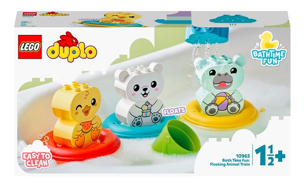 Конструктор Lego Duplo Приключения в ванной: плавучий поезд для зверей 10965 14 предметов