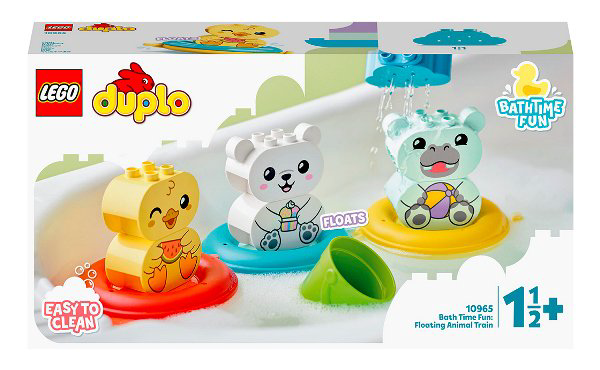 Конструктор Lego Duplo Приключения в ванной: плавучий поезд для зверей 10965 14 предметов