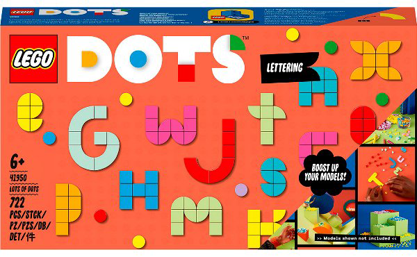 Конструктор Lego Dots Большой набор тайлов: буквы 41950 722 предметов  купить,NaN