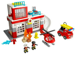 Конструктор Lego Duplo Пожарная частьи вертолёт   10970