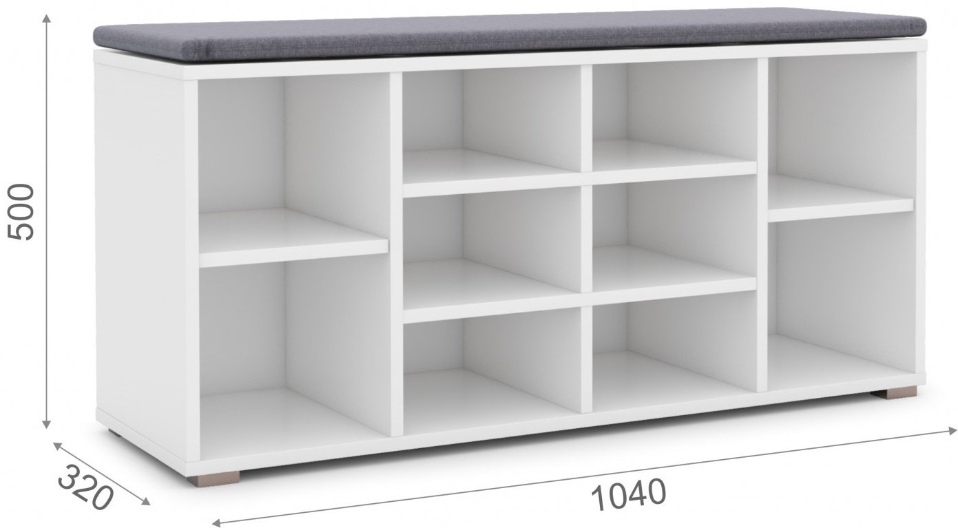 Тумба для обуви DOMA 104x32x50 см, ЛДСП купить,NaN