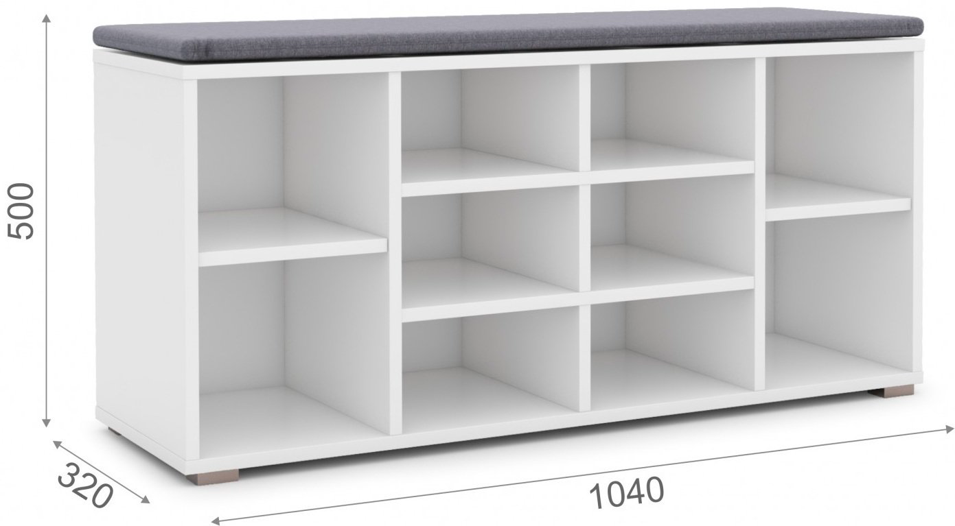 Тумба для обуви DOMA 104x32x50 см, ЛДСП купить,NaN