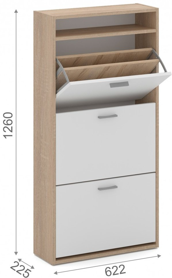 Обувница DOMA 62.20x22.50x126 см, ЛДСП купить,NaN