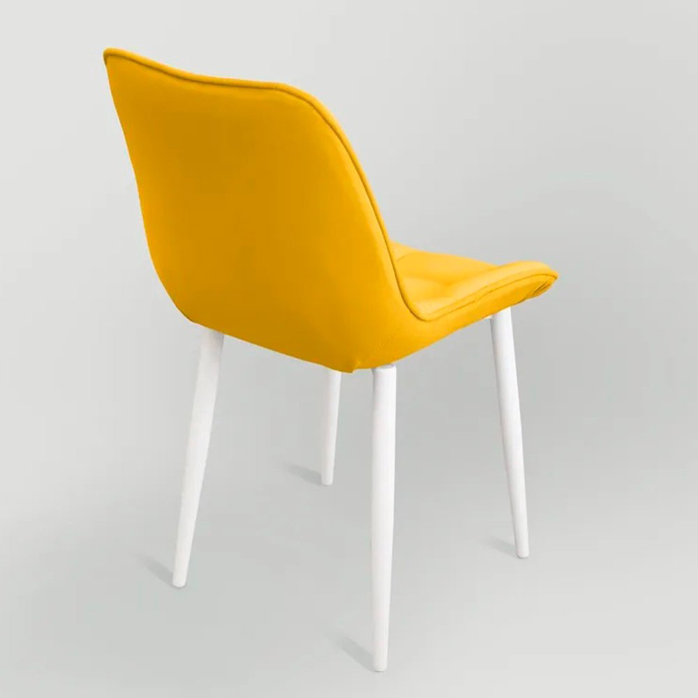 Стул DOMA BOSTON, 85x51x44 см, желтый, белый купить,NaN