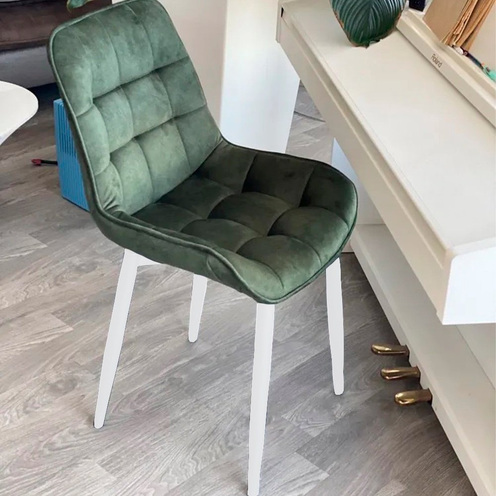 DOMA BOSTON, 85x51x44 см, белый, темно-зеленый купить,NaN