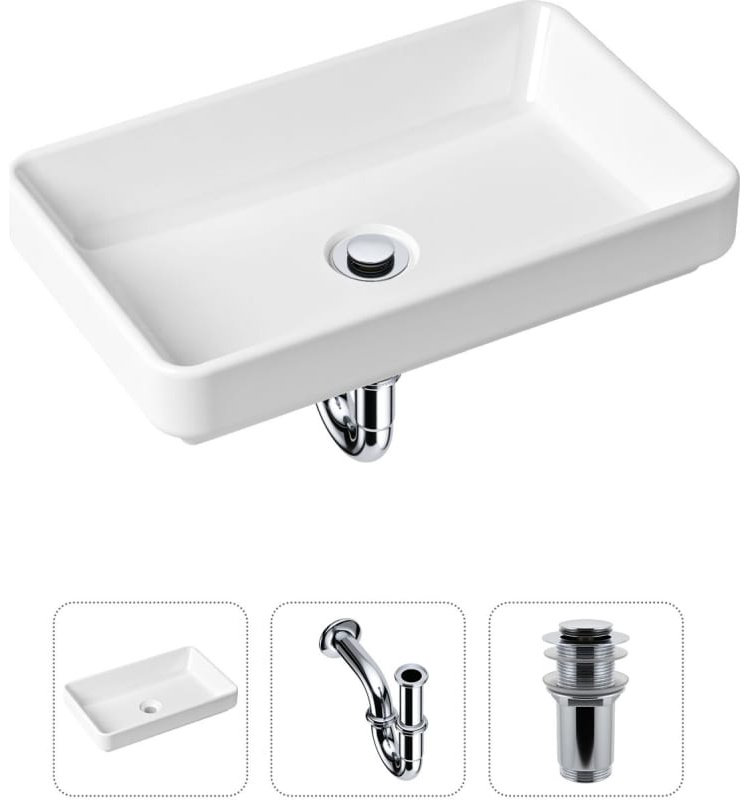 Раковина Lavinia Boho Bathroom Sink 21520109 накладная прямоугольная 34, санфарфор купить,NaN