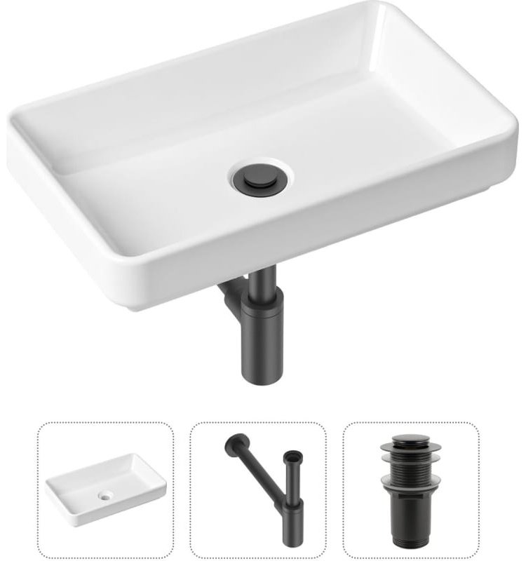 Раковина Lavinia Boho Bathroom Sink 21520115 накладная прямоугольная 34, санфарфор купить,NaN