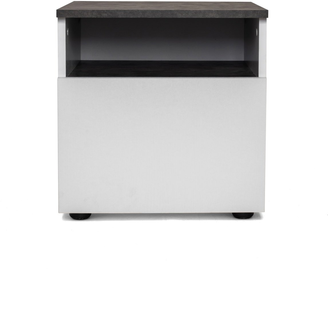 Тумба Ереке Мебель Lotos HM S, 43x39x36 см, белый, черный купить,NaN