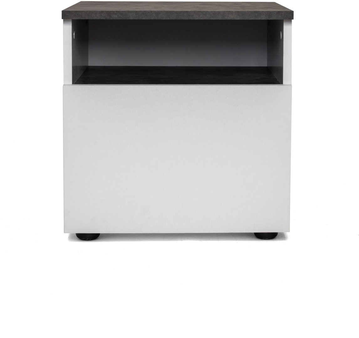 Тумба Ереке Мебель Lotos HM S, 43x39x36 см, белый, черный купить,NaN