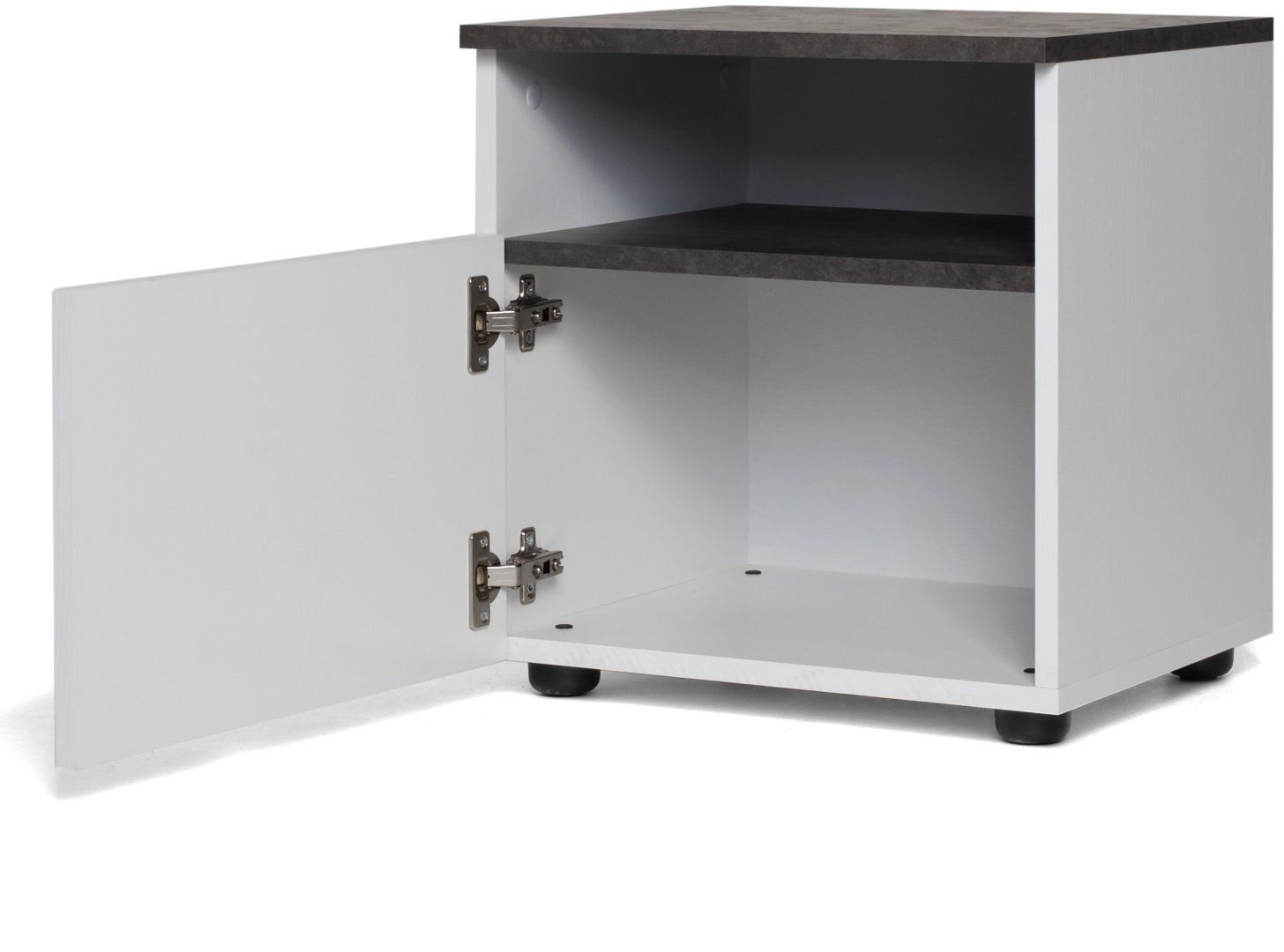Тумба Ереке Мебель Lotos HM S, 43x39x36 см, белый, черный купить,NaN
