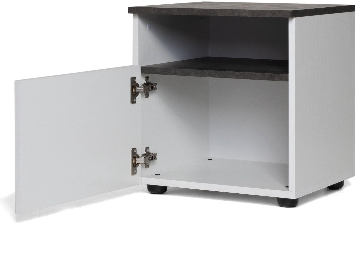 Тумба Ереке Мебель Lotos HM S, 43x39x36 см, белый, черный купить,NaN
