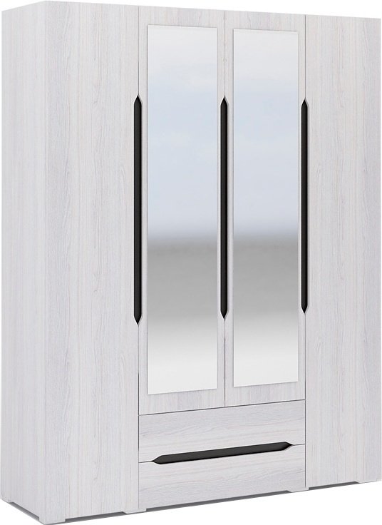 Распашной шкаф Prestige Шкаф Валенсия 4д, 160x220х50 см, белый купить,NaN