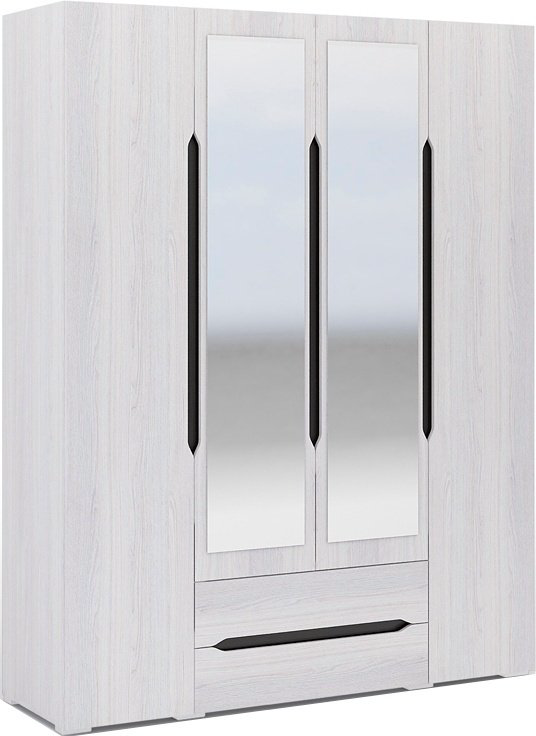 Распашной шкаф Prestige Шкаф Валенсия 4д, 160x220х50 см, белый купить,NaN
