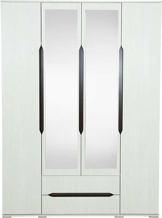Распашной шкаф Prestige Шкаф Валенсия 4д, 160x220х50 см, белый купить,NaN