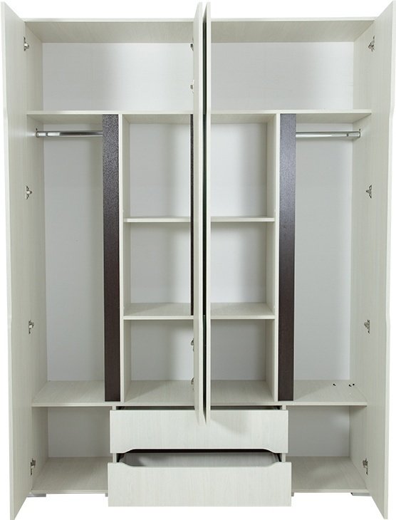 Распашной шкаф Prestige Шкаф Валенсия 4д, 160x220х50 см, белый купить,NaN