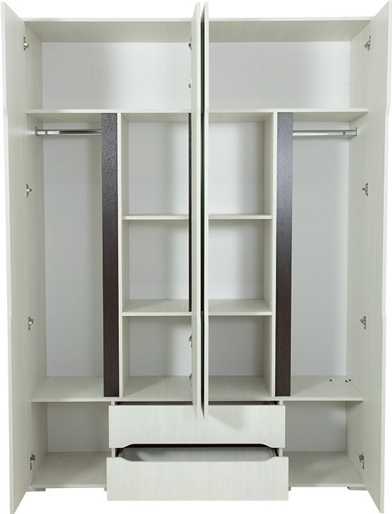 Распашной шкаф Prestige Шкаф Валенсия 4д, 160x220х50 см, белый купить,NaN