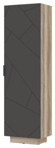 Шкаф-пенал DOMA DALAS ПН03 5841848, 60x200х40 см, серый, светло-коричневый купить,NaN