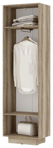 Шкаф-пенал DOMA DALAS ПН03 5841848, 60x200х40 см, серый, светло-коричневый купить,NaN