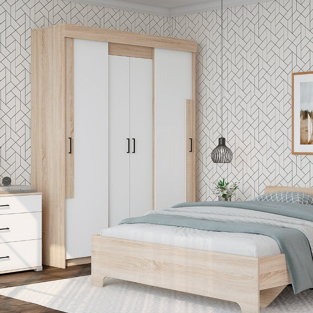 Шкаф-купе DOMA VICTOR, 160x210х52 см, белый купить,NaN
