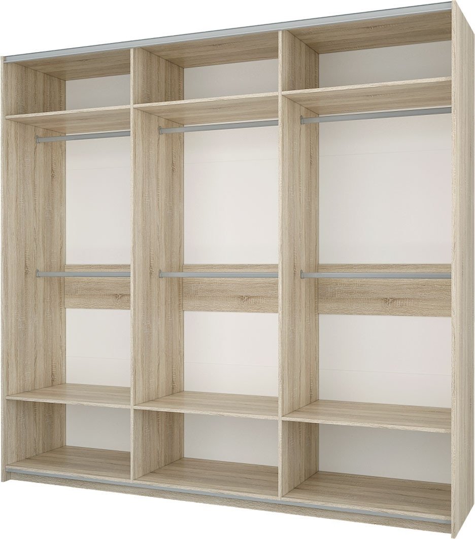 Шкаф-купе DOMA Fortuna 2 lite, 240x230х65 см, белый, бежевый купить,NaN