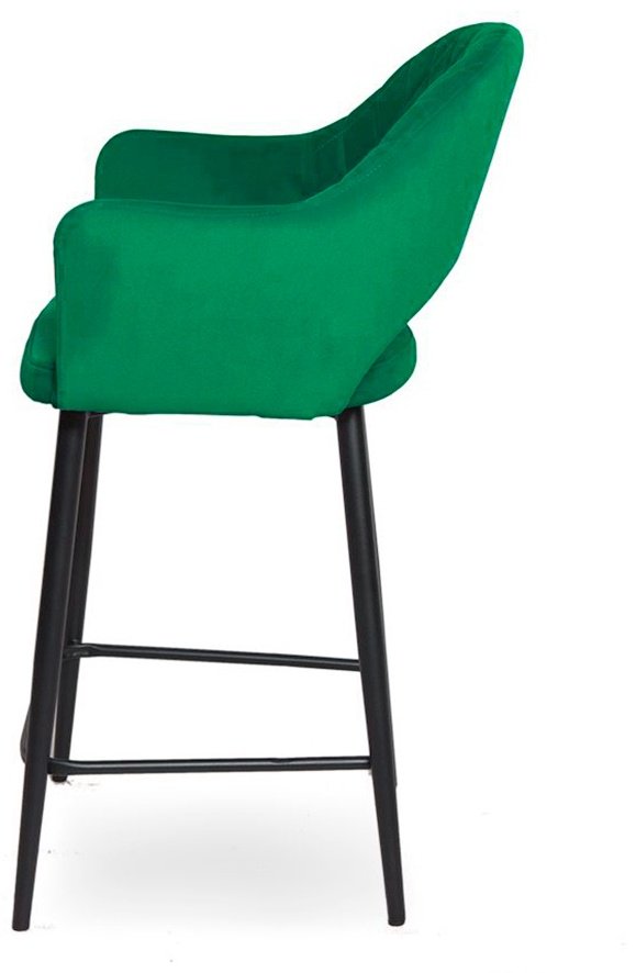 Барный стул DOMA SOFIA, 112x57x47 см, черный-зеленый