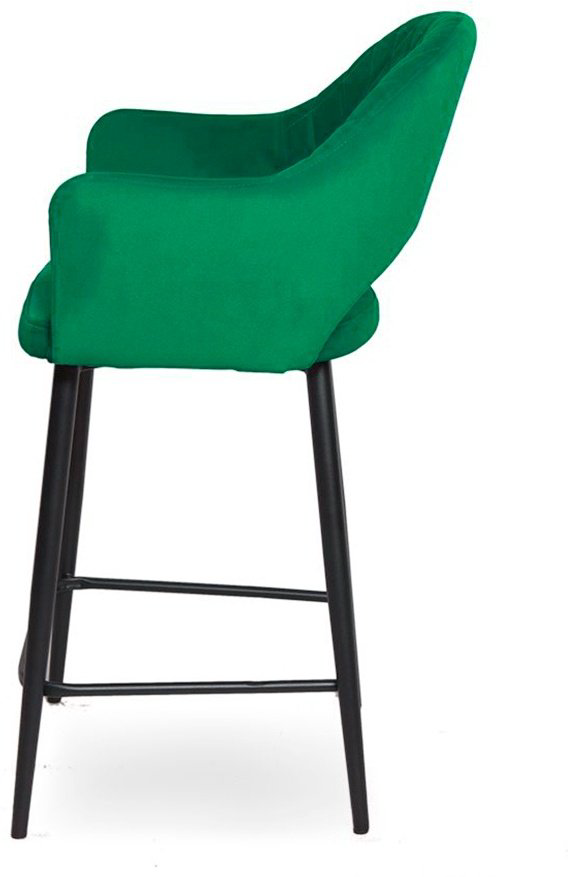 Барный стул DOMA София 485516165, 112x57x47 см, черный, зеленый купить,NaN