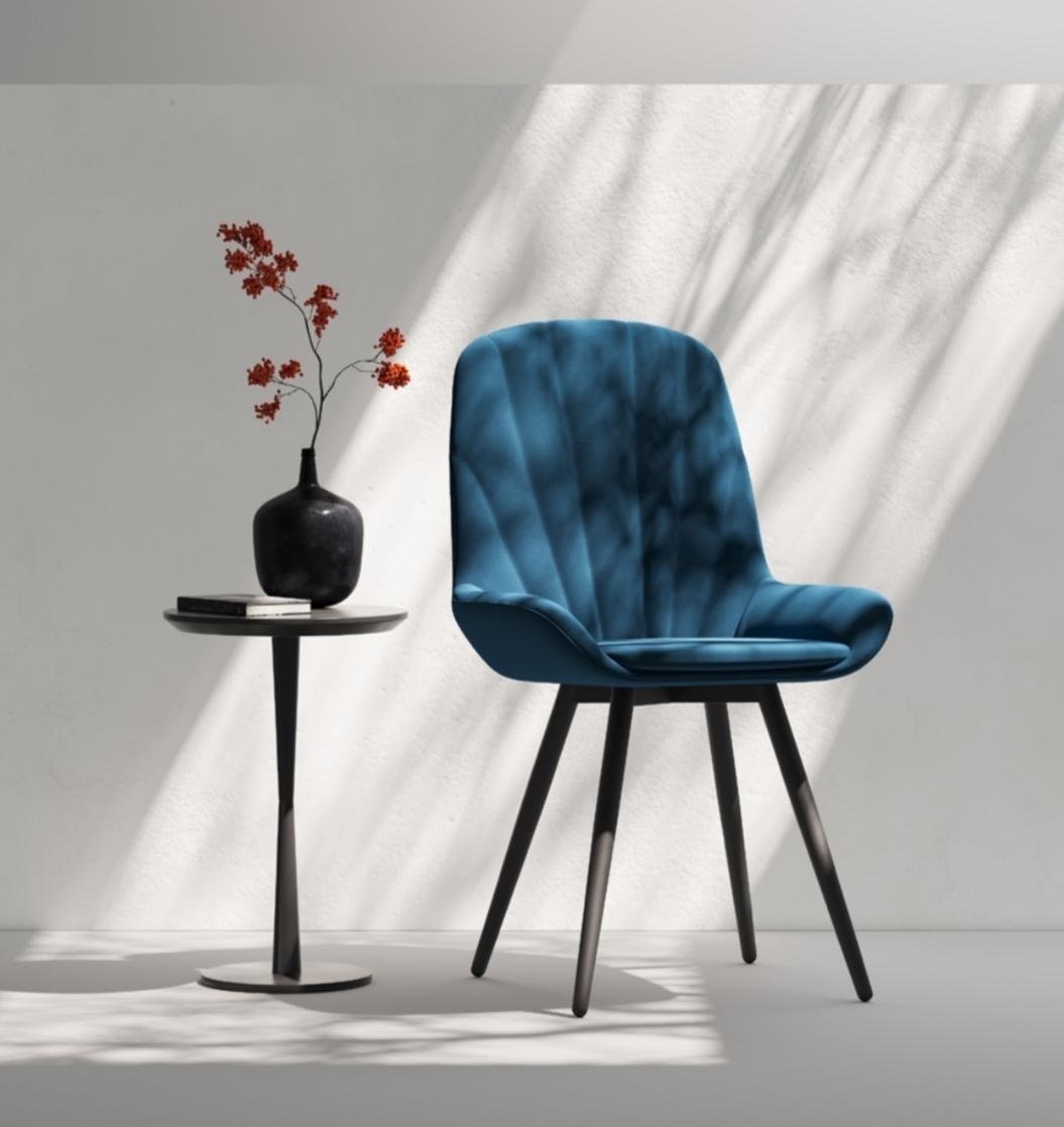 Комплект стульев DOMA Стул U-93, 93x54x57 см, синий