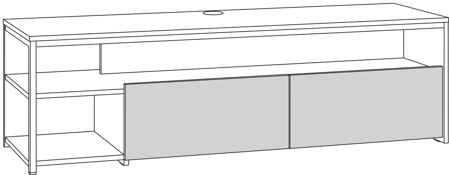 ТВ-тумба напольная DOMA TRUVOR-NL 51252562, 149.8x44.6x45.4 см, черный, коричневый купить,NaN