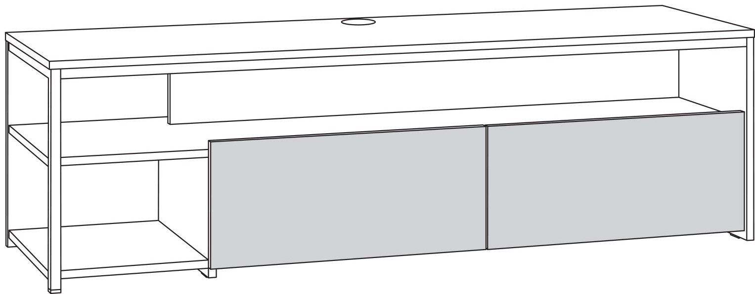 ТВ-тумба напольная DOMA TRUVOR-NL 51252562, 149.8x44.6x45.4 см, черный, коричневый купить,NaN