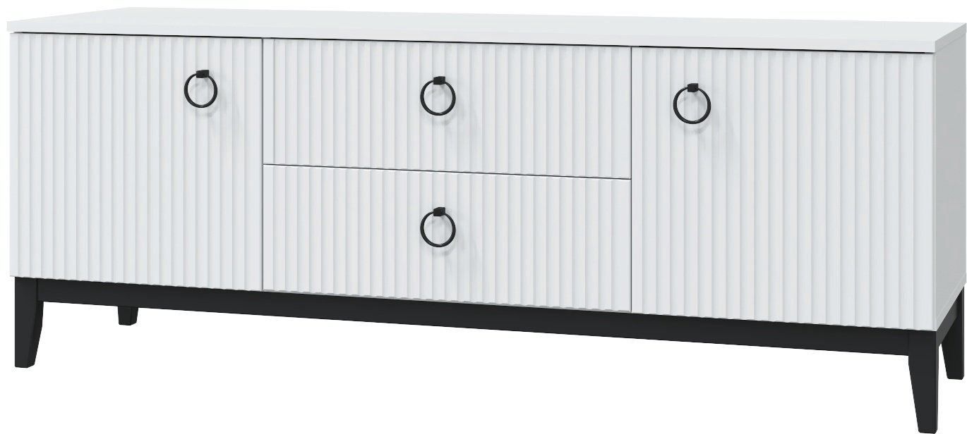 ТВ-тумба напольная DOMA ТВ-ТУМБА S-150-МДФ, 150x57x44 см, белый купить,NaN