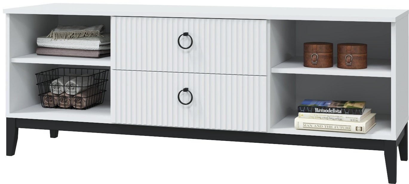 ТВ-тумба напольная DOMA ТВ-ТУМБА S-150-МДФ, 150x57x44 см, белый купить,NaN